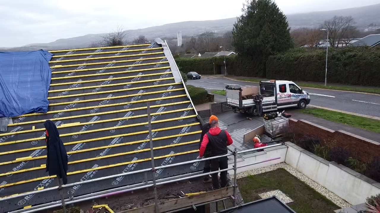 Roofing work by Future Roofing in South Wales
